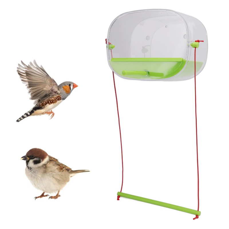 Transparent Bird Feeder with Strong Suction Cup Multifunctional DIY Innovative