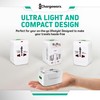 ChargeWorx International Power Adapter Plug, Universal Travel Adapter with US