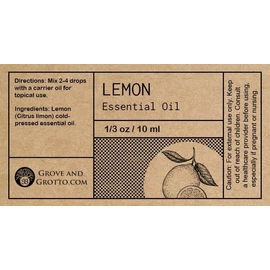 Lemon Essential Oil (10 ml) - NEW 1/3 oz Bottle