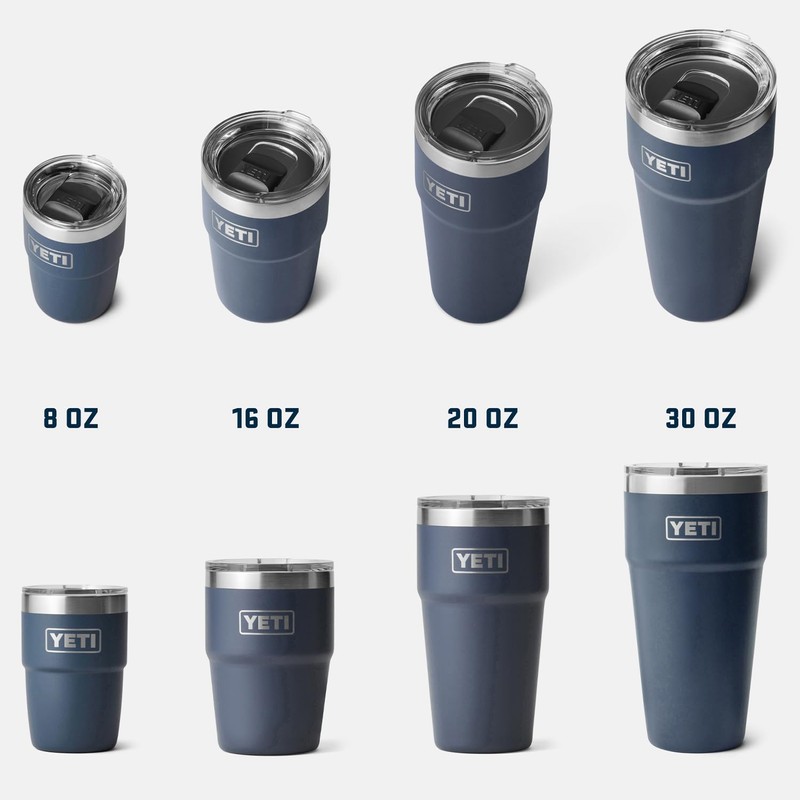 YETI Rambler 16 oz Stackable Tumbler, Vacuum Insulated, Stainless Steel