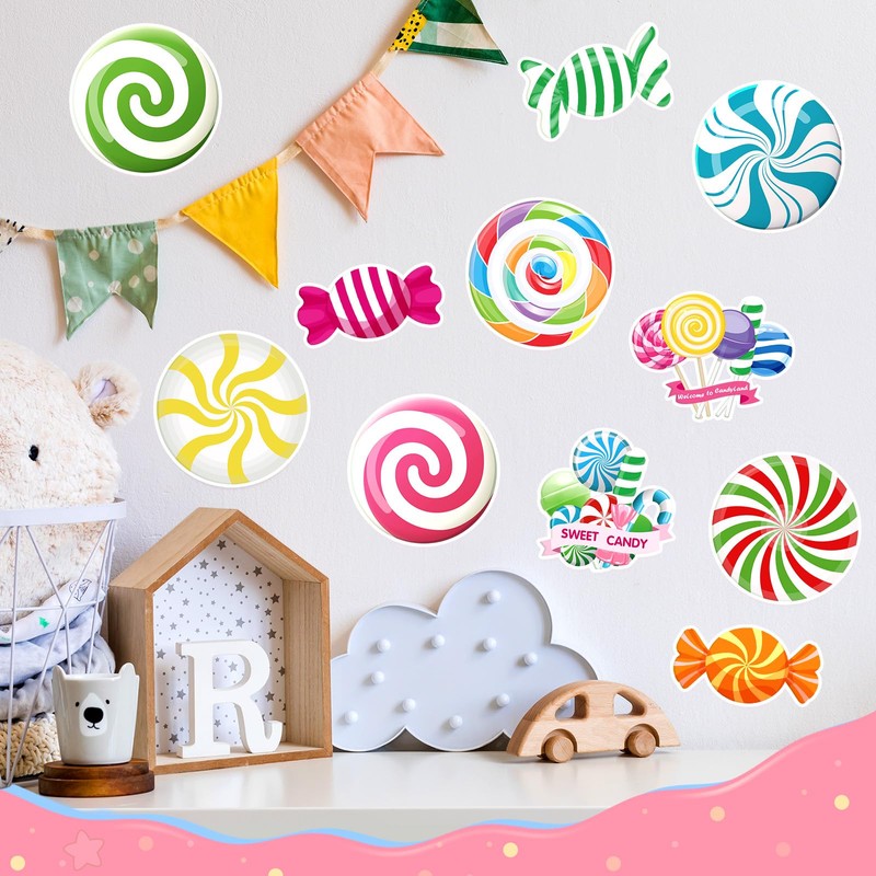 Pasimy 60 Pcs Candy Decorations Candy Bulletin Board Set Candies