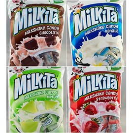 Milkita 4 Flavor Variety Pack - Vanilla Milk, Chocolate, Strawberry and Melon