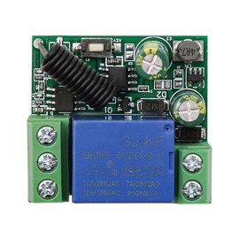 ZONADAH 433MHz Universal Wireless Remote Control Switch DC12V24V High Low Level Trigger Relay Module Board DIY Kit for LED Remote Control Switch