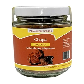 SABIA MADRE TIERRA | Chaga orgánico 120g - Potente Antioxidante -