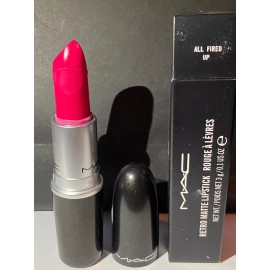 M·A·C Mac Lipstick Retro Matte #All Fired Up - FULL SIZE - NIB Damages. A24