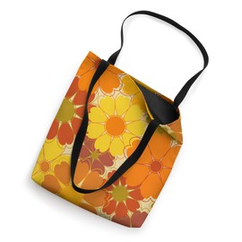 Mid Century Modern MCM 70's Flowers Tote Bag