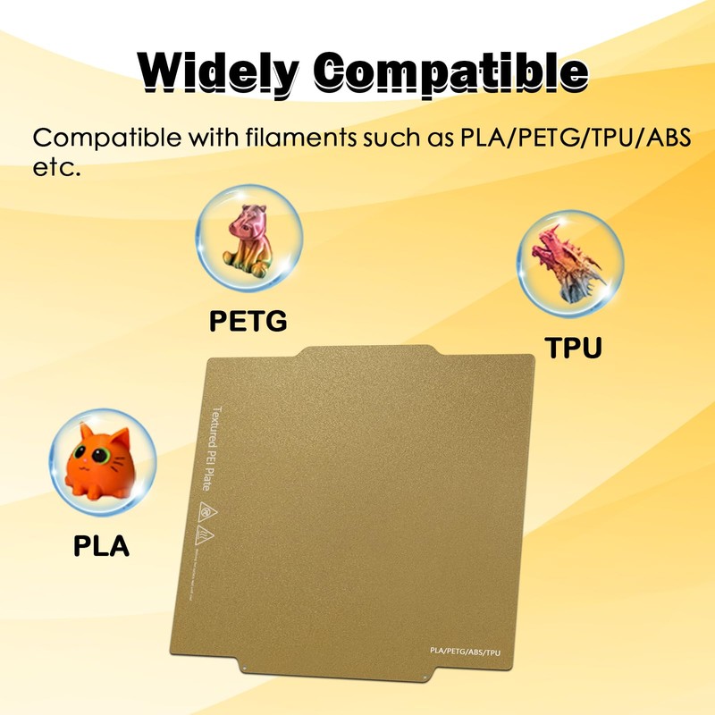Creator 5 Build Plate Double Sided Textured Board Removable Heated
