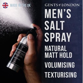 GENTS OF LONDON Sea Salt Spray For Men, Natural Matte Finish, Thickening, Volumizing 5 Fl Oz.