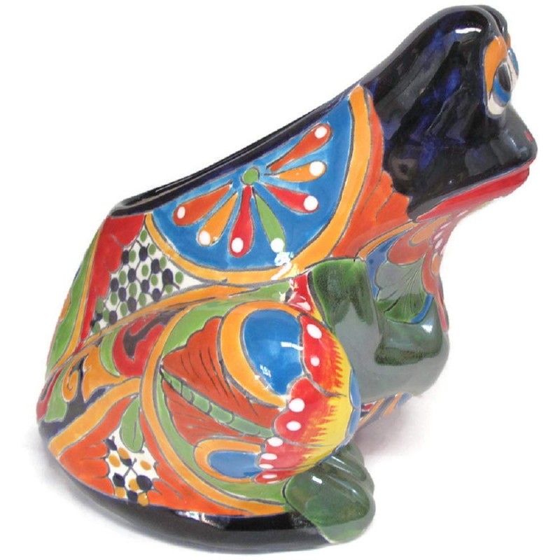 Talavera Frog Planter Small