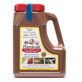 Plantskydd Animal Repellent - Repels Deer, Rabbits, Elk, Moose, Hares, Voles, Squirrels, Chipmunks and Other Herbivores; 3.5 LB Granular Shaker Jug (PS-VRD-3)