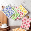 Swedish Dish Cloths 6 Pack, Reusable, Sponge Cloth Kitchen Towels,