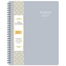 2023 Planner - Weekly & Monthly Planner 2023, Jan 2023 - Dec 2023, 8" x 10", Flexible Cover, to-Do List, Twin-Wire Binding
