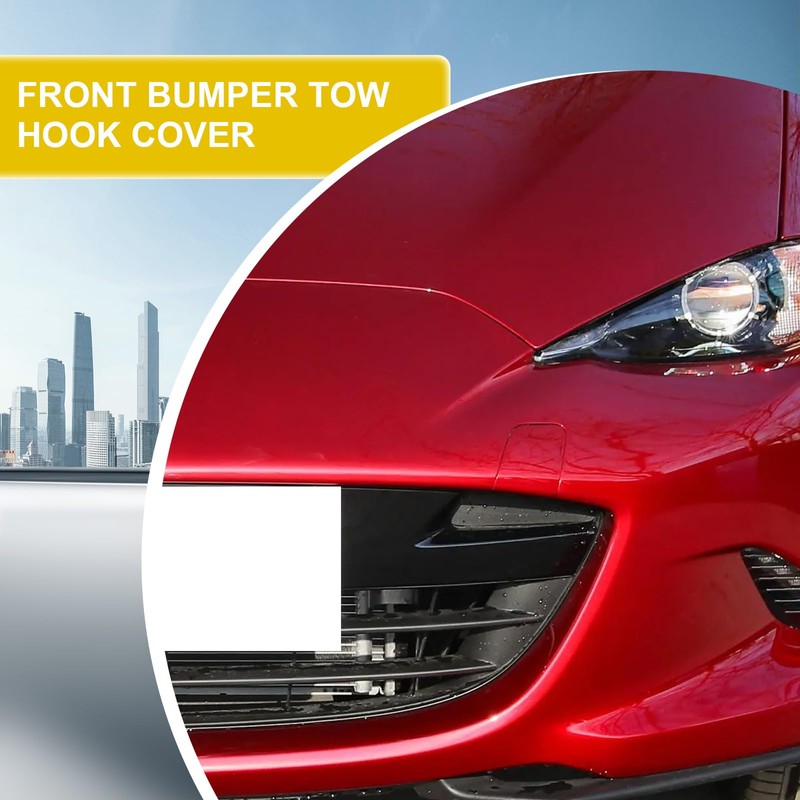 Goholy Car Front Bumper Tow Hook Cover Compatible with Mazda