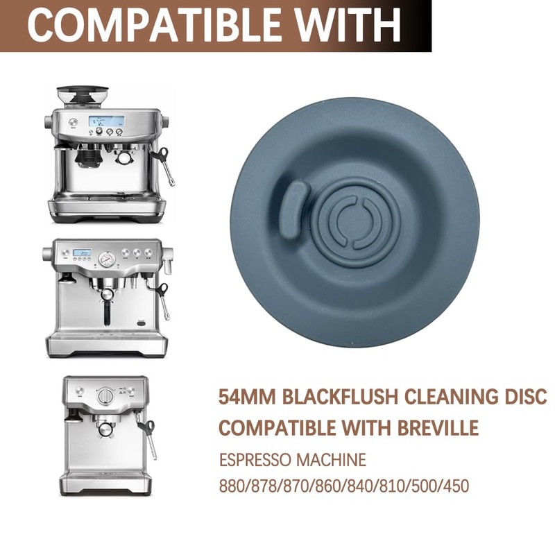 2 Pack 54mm Backflush Cleaning Disc Compatible With Breville Espresso