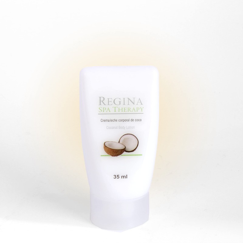 Crema Corporal de Coco 35 ml. Caja con 50 unidades.