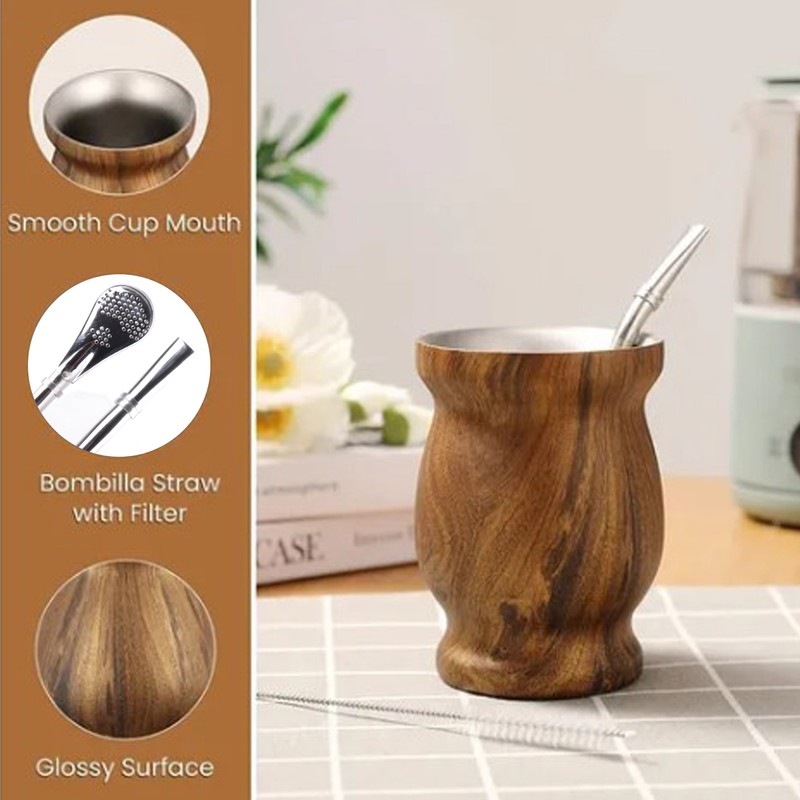 Gourd Cup Double Walled Stainless Steel Insulation Cup for Coffee