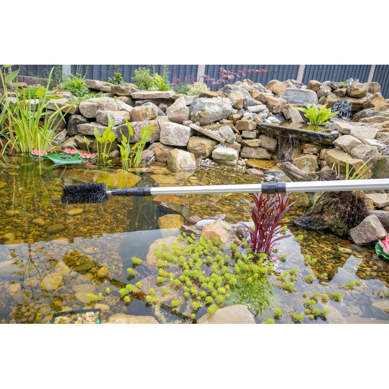 Water Garden Koi Fish Pond Cleaning Brush with 70" (1.7m)