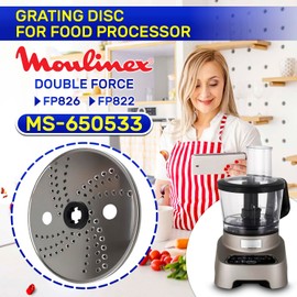 MONTERAL Grating Disc for Food Processor with Original Code MS-650533 for Moulinex - Warranty 10 Years