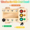 MORITECK Montessori Busy Board with LED Light, Screwdriver Tool Set