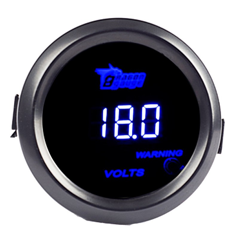 Etopars 2" 52mm Black Car Auto Digital Blue LED Light