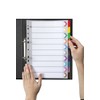 Marbig Indices & Dividers 10 Tab Reinforced A4 Colour