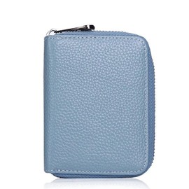 YUAWIN Card Case, Large Capacity, Women's, Coin Purse, Leather Card Slot, Magnetic Protection, Skimming, Prevents Credit Card Case, Point Card Case, Card Case, Coin Purse, Business Card, Employee ID