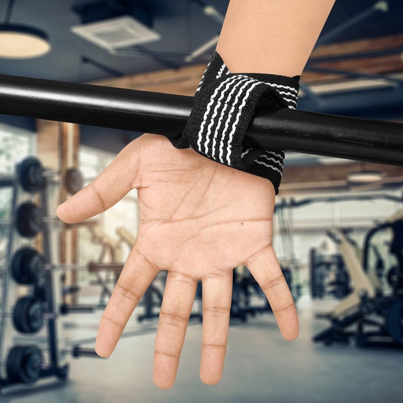 Lifting Straps Padded Grip Figure 8 Wrist Straps Weight Heavy