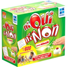 Megableu - NI Oui NI Non Nomade - Classic - Fun Board Game - Card Game - Play with Family or Friends - Ages 7+ - Children's Game - Small Travel Game Easy to Play