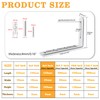 Alise 4mm-Thicker Heavy Duty Stainless Steel Bracket Floating Shelf Brackets