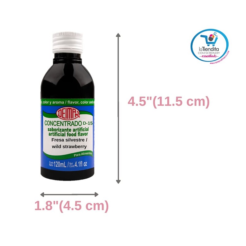 Deiman Artificial Food Flavoring Wild Strawberry Concentrate D-15(4 fl oz)