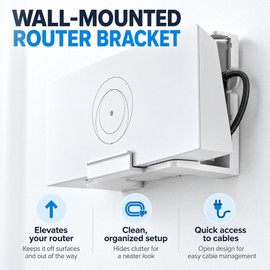 Wall Mount Bracket for Starlink Gen 3 V4 Router – Aluminum Alloy Holder for Organized Home and Office WiFi Setups