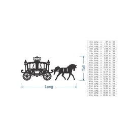 Jess and Jessica Metal Wall Art Metal Horse Drawn Carriage, Vintage Cutout- Wall Art, Wall Decor, Home Decor, Wall Hanging, Unfinished Ready to Paint