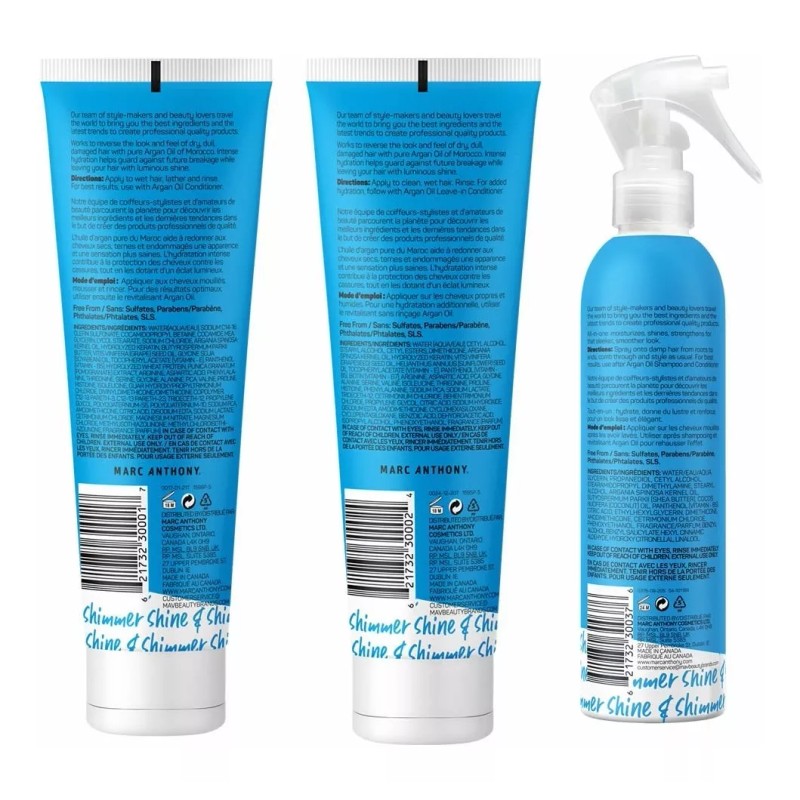 Marc Anthony 3 Pack Aragan Oil Of Morocco Sh,acond Y