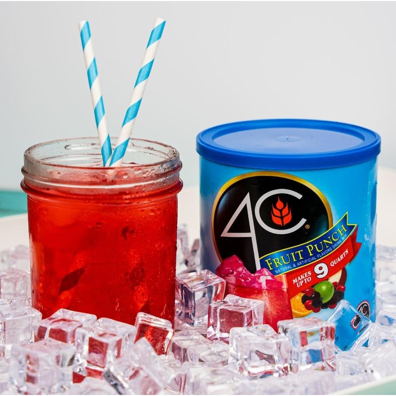 4C Powdered Drink Mix Canisters, Family Sized Bin, Thirst Quenching