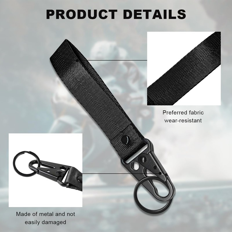 ZNDAW Motorcycle Keychain, Fabric Multifunctional Motorcycle Key Chain Holder, Anti-Lost