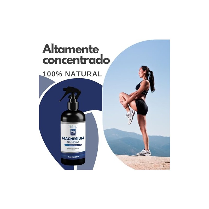 NAIMA Aceite de Cloruro de Magnesio 250 ml Spray Relajación