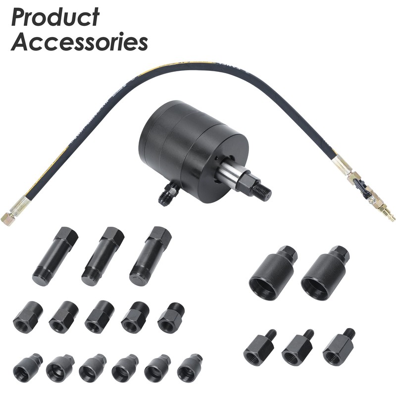 lesolar Pneumatic Injector Puller Kit with Toolbox Pneumatic Hammer Interface