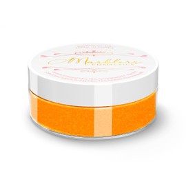 MARBLERS Cosmetic Grade Fine Neon Glitter [Fluorescent Orange] 0.18oz (5g) | Fine | Non-Toxic | Vegan | Cruelty-Free | Eyeshadow, Nail Polish, Nail Art | Festival, Rave & Party Makeup | Body & Face