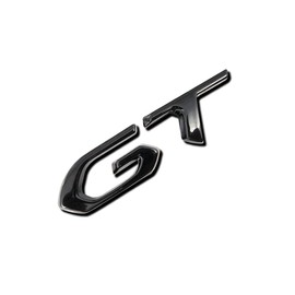 MCK Auto - GT Black Glossy Tailgate Logo Rear Emblem Tuning Modification for 208 2008 308 3008 5008 5008 5008