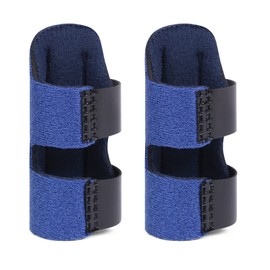 ACWOO Finger Splint, Pack of 2 Finger Smoother Finger Splint Stabiliser, Soft Comfortable Finger Support, Finger Bandage for Broken Sprained Arthritis or Tendinitis (Blue)