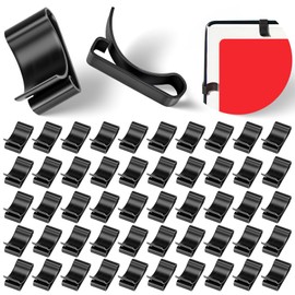 Shimeyao 50 Pcs Sign Frame Clips Black High Strength Metal Sign Frame Clips Securing Real Estate Signage to Frames Suitable for 3/4" x 3/4" x 1/8" Real Estate Open House Signage