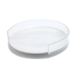 FabaCare Plate Edge Raiser, Plate Edge Raiser, Special Harness, Edge Raiser, Eating Aid, Senior Aid, Transparent, Diameter 21.5 - 25 cm