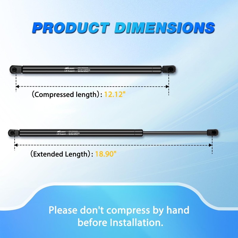 Nilight Rear Hatch Struts 6261 for Kia Sorento 2011-2014, Tailgate