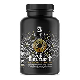 Up Blend de 180 Cpsulas. Ingredientes naturales Caf Verde, Carnitina, T Verde, Guaran, Cetonas De Frambuesa y Cayena. Up Blend B Life.                