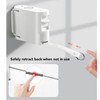 Retractable Clotheslines Punch Free Wind Resistant Wall Mounted Laundry Clothes
