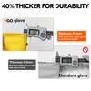 Vgo... 3Pairs Reusable Household Gloves,Rubber Dishwashing Gloves,Extra Thickness,Long Sleeves,Kitchen Cleaning/Working/Gardening(Size