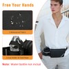 Esoes Bum Bag Belt Bag Belt with Bottle Holder, black