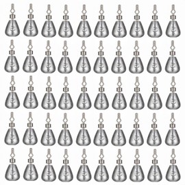 Magnoloran 50Pcs Waterdrop Fishing Weights Sinkers Casting Fishing Weights Drop Shot Sinkers Catfishing Sinkers Lead Weights Sinkers with Barrel Swivels for Saltwater Freshwater Fishing-3/16oz(5g)
