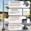 2PCS Sun Shade Sail Poles - 10ft Outdoor Sunshade Sail
