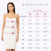 Merry Style MS10-402 Women's Knee-Length Petticoat Midi Length Adjustable Straps,